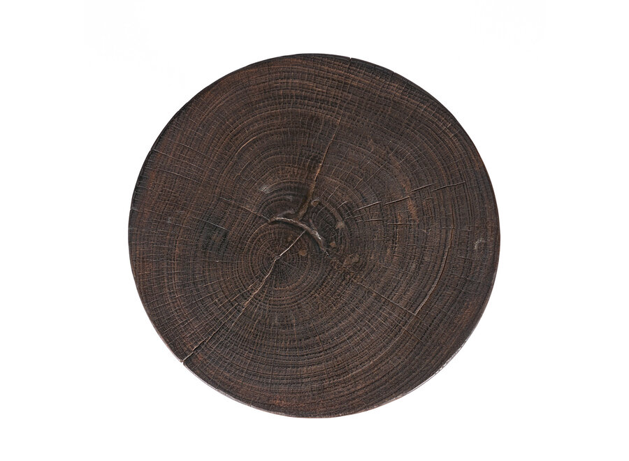 De Java Tripod Bijzettafel - Donker Notenhout