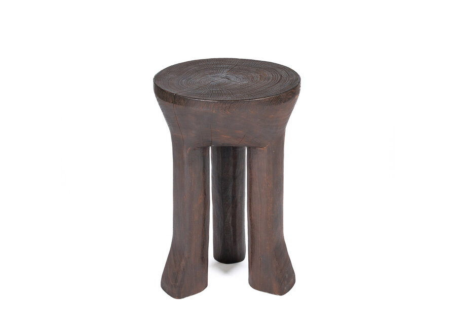 De Java Tripod Bijzettafel - Donker Notenhout