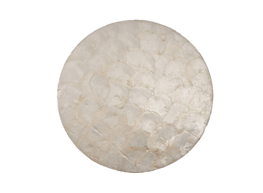 The Mother of Pearl Coaster - White