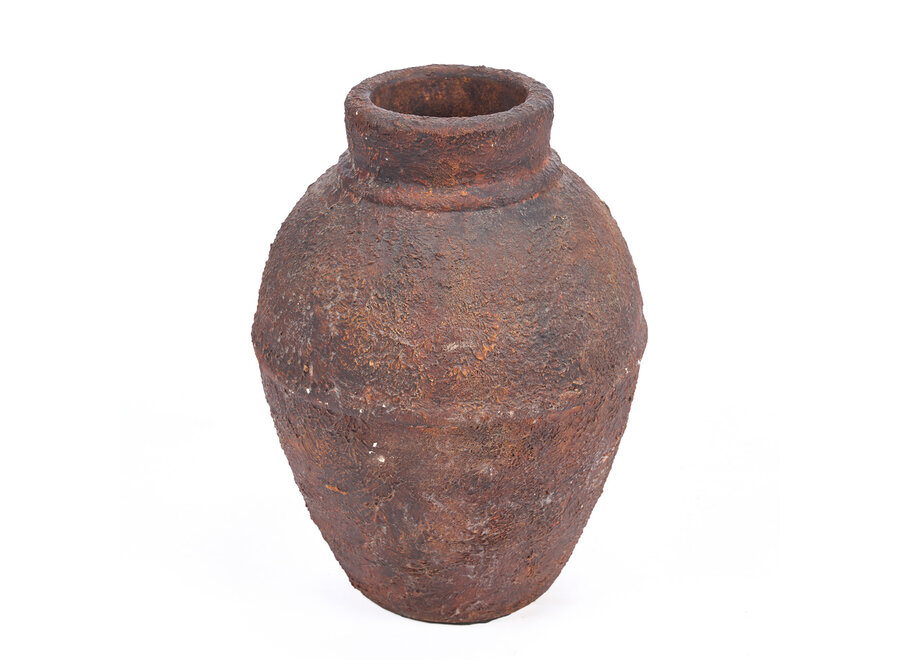 Die Amphora Rustica Vase - Burgunderrot - M