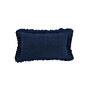 Der Azure Fringe Kissenbezug - Indisch Blau - 30x50