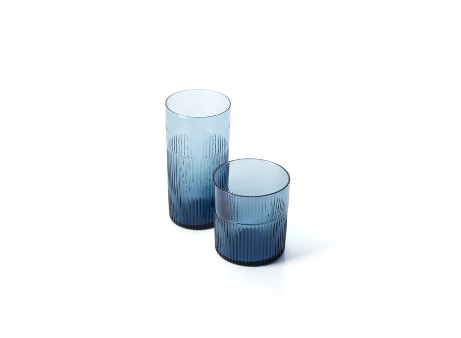 El Vaso Alto Ondulado Azure – Azul