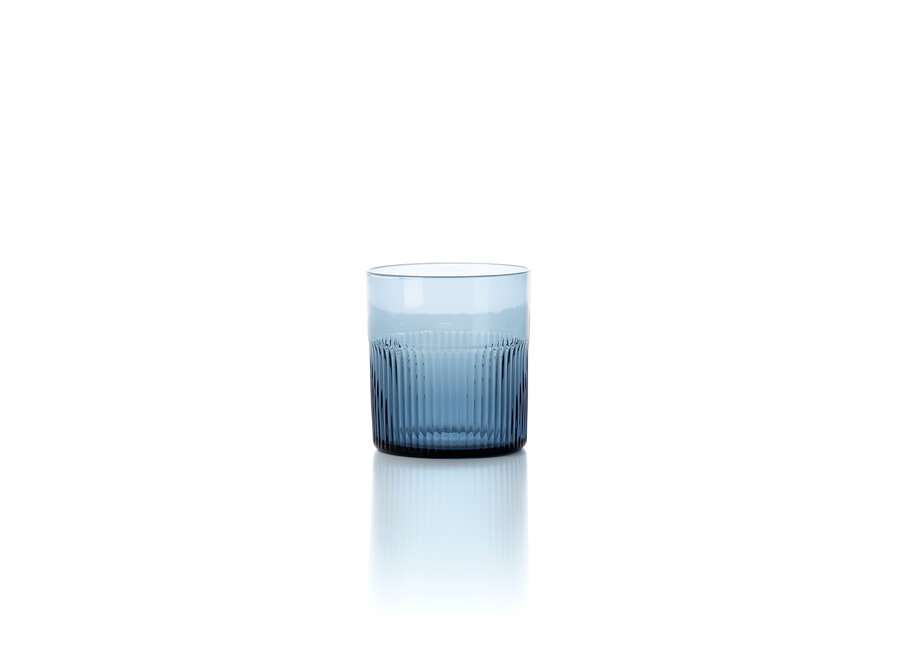 De Azure Gegolfde Lage Tumbler – Blauw