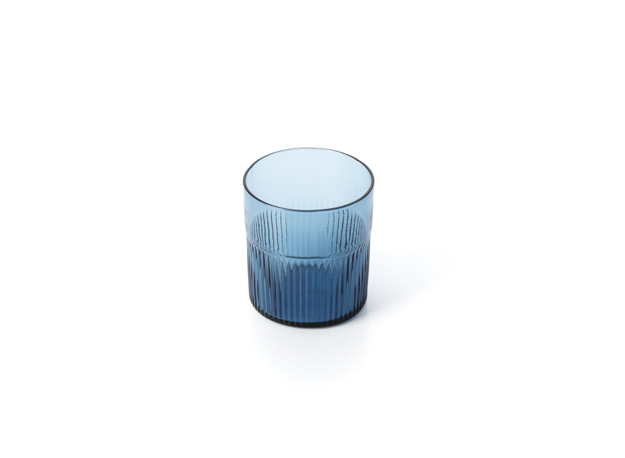 Il Bicchiere Basso Ondulato Azure – Blu