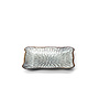 El Plato Cuadrado Lotus Ice - Flor Gris - M