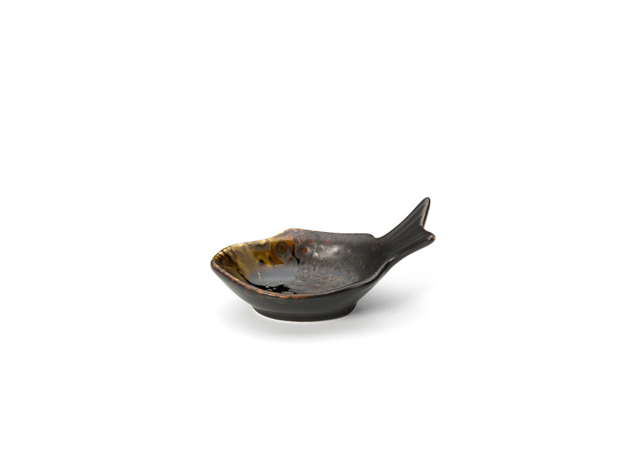 The Merapi Fish Shaped Bowl - Brown - S