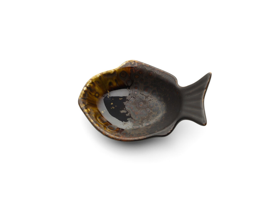 The Merapi Fish Shaped Bowl - Brown - S