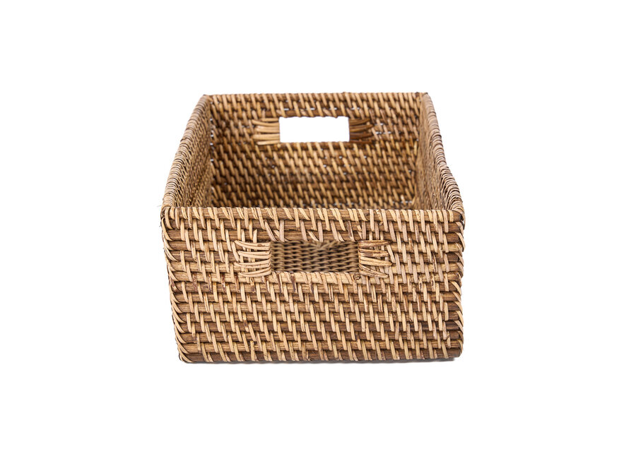De Rattan Opbergbox - Natuurlijk Bruin