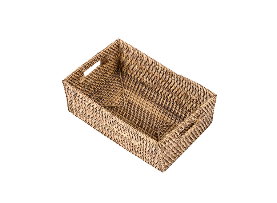 Die Rattan Aufbewahrungsbox - Naturbraun