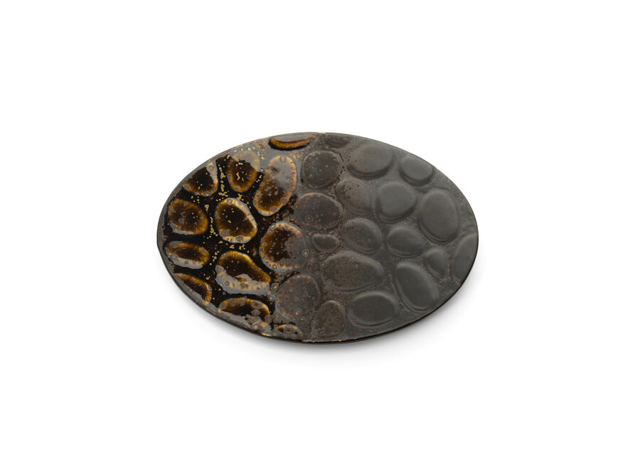 The Merapi Oval Plate - Brown
