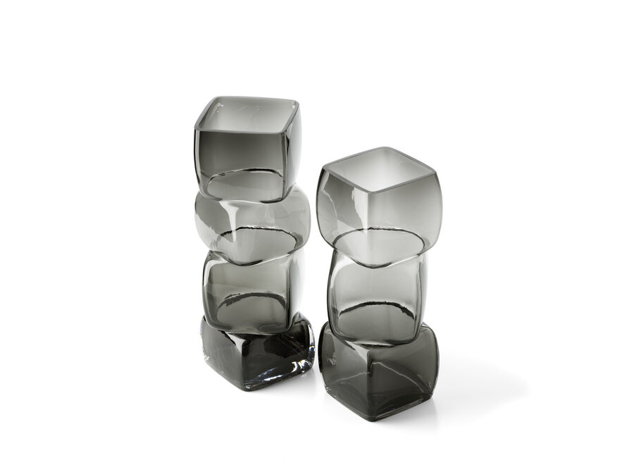 De Cubes Vaasje – Donkergrijs – L