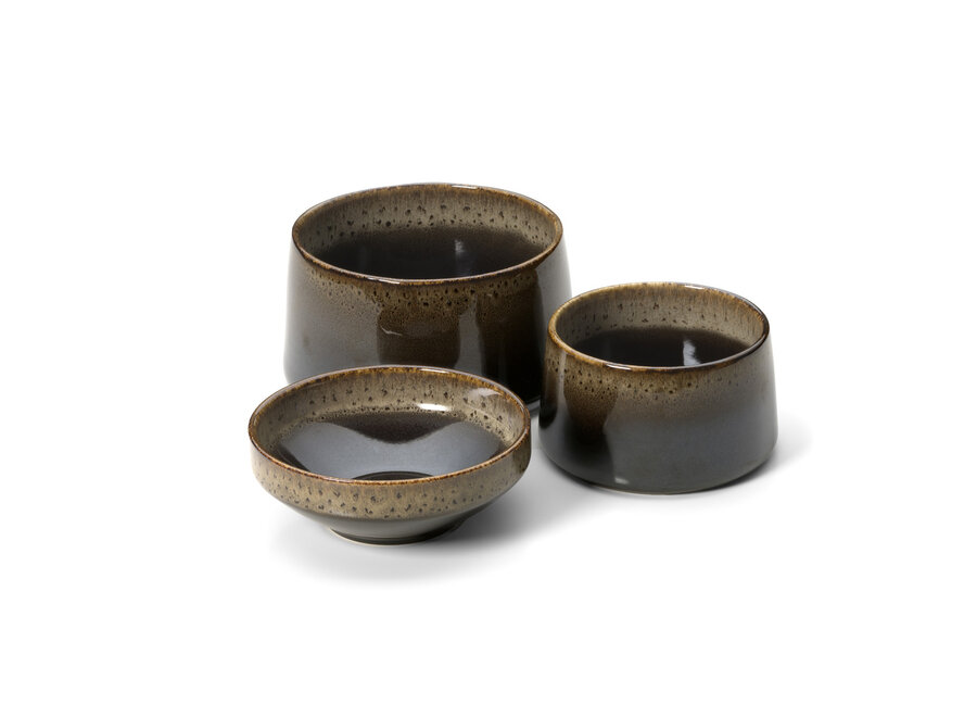 The Kyoto Low Bowl - Dark Brown Mud - M