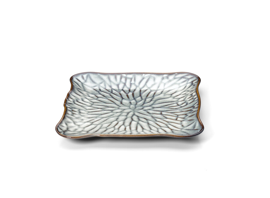 L’Assiette Carrée Lotus Ice - Gris Brun - XL