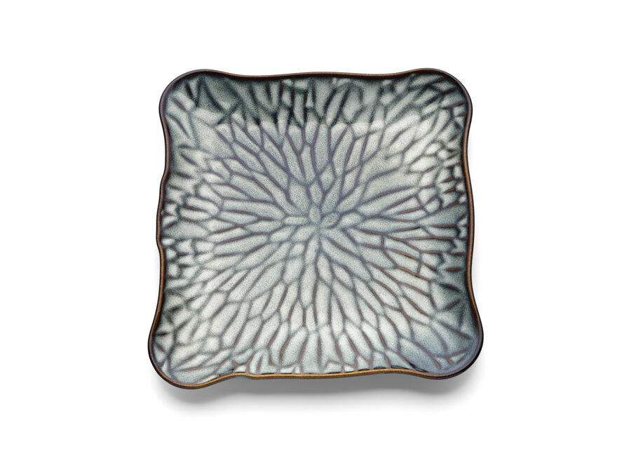 L’Assiette Carrée Lotus Ice - Gris Brun - XL