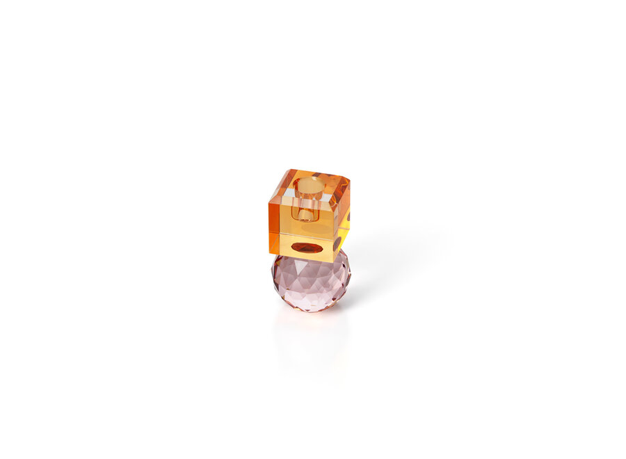 Le Bougeoir Citrine & Rose Quartz