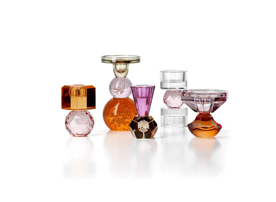 Le Bougeoir Citrine & Rose Quartz