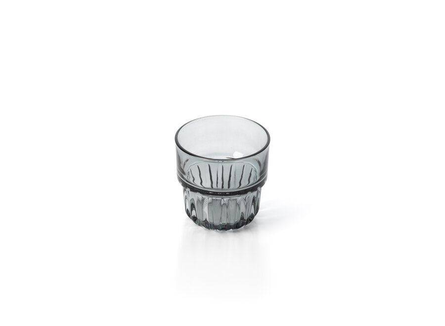 The Faceted Tumbler - Smoky Grey