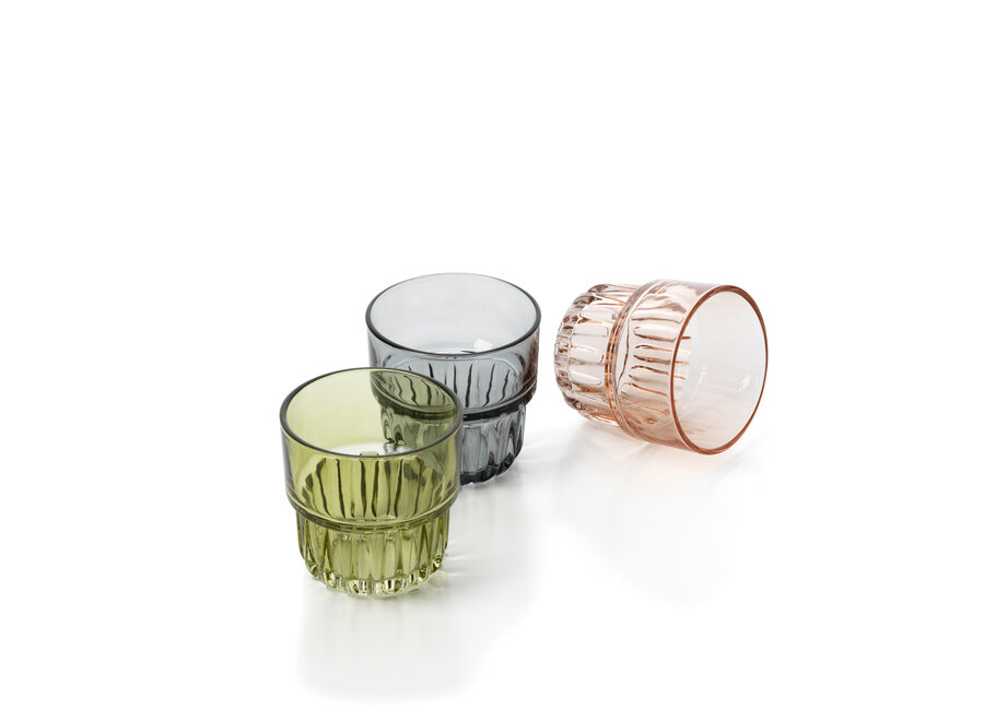 Il Bicchiere Faceted - Grigio Fumo