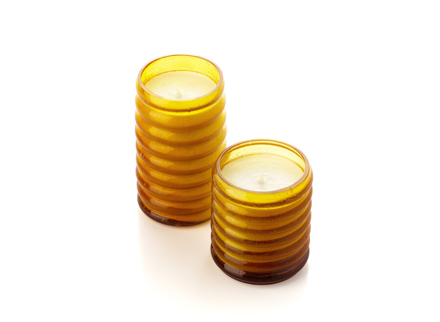 De Golden Hive Kaarsenpot - Honey - Hoog