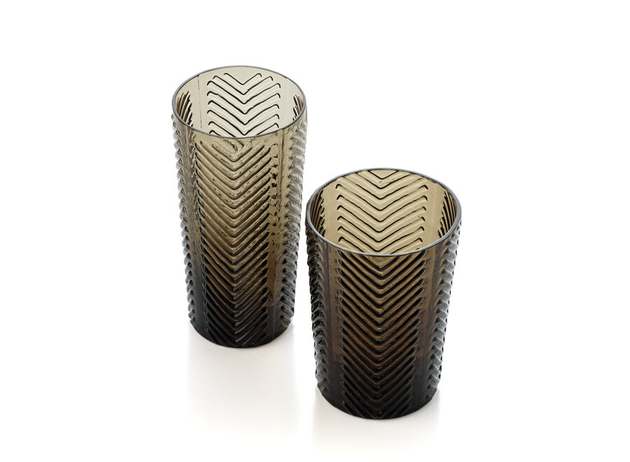 Le Verre Highball Herringbone - Fumé