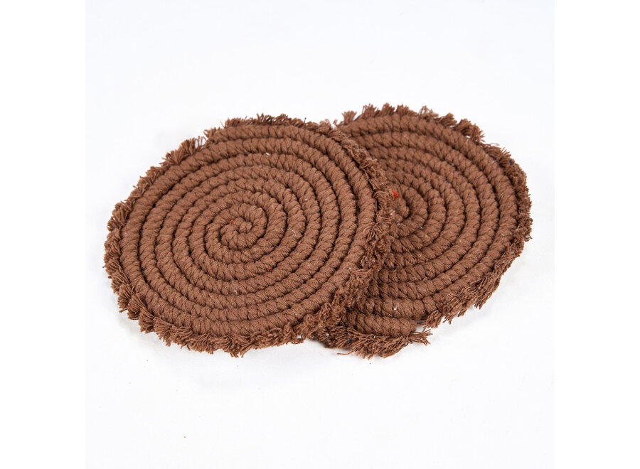 Il Sottobicchiere Cotton - Noce Scuro