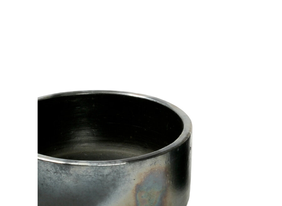 The Burned Cylinder Dish - Black - M