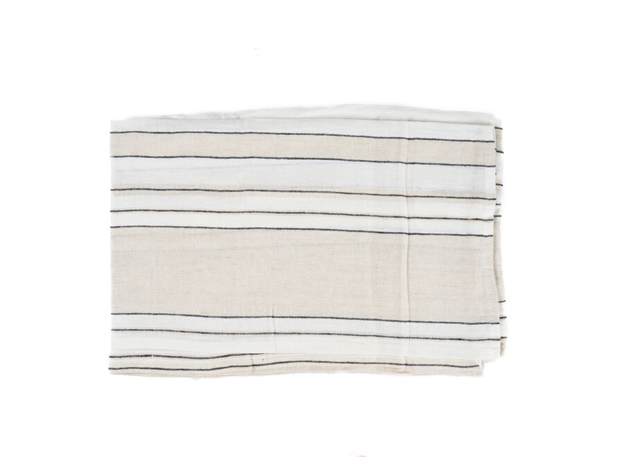 La Tovaglia Provence - Natural Black White - 150x300