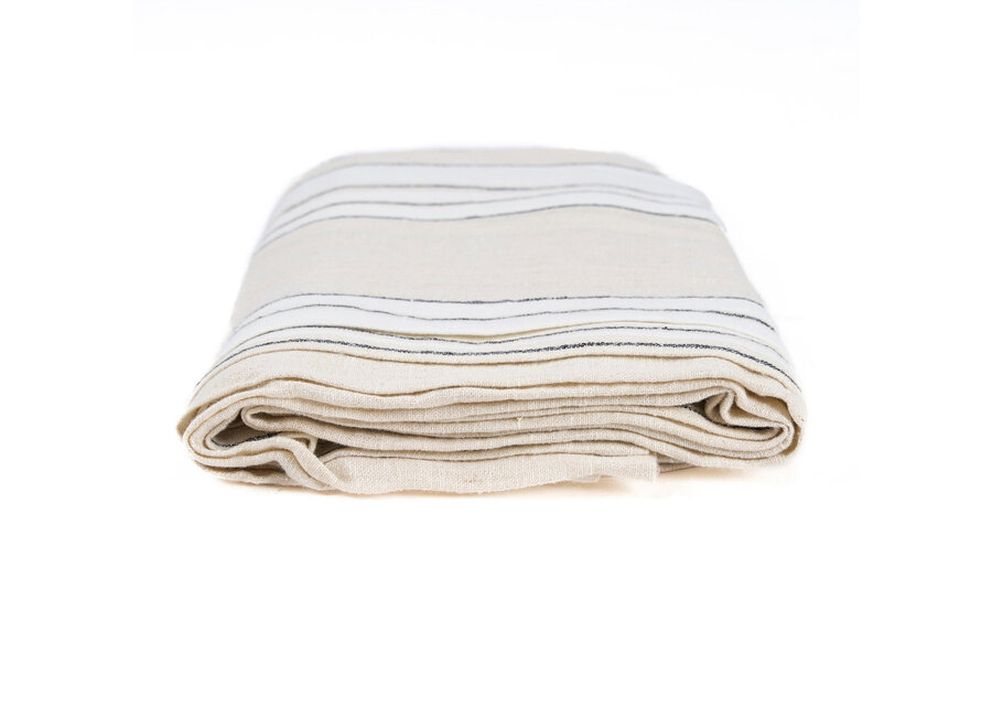 La Tovaglia Provence - Natural Black White - 150x300