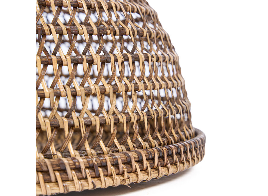 The Rattan Food Cover - Natural Brown - L