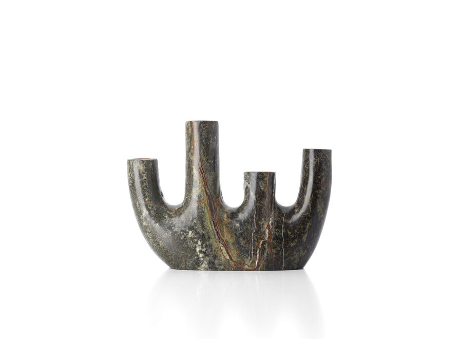 Il Vaso in Marmo Bidasar - Verde - Basso