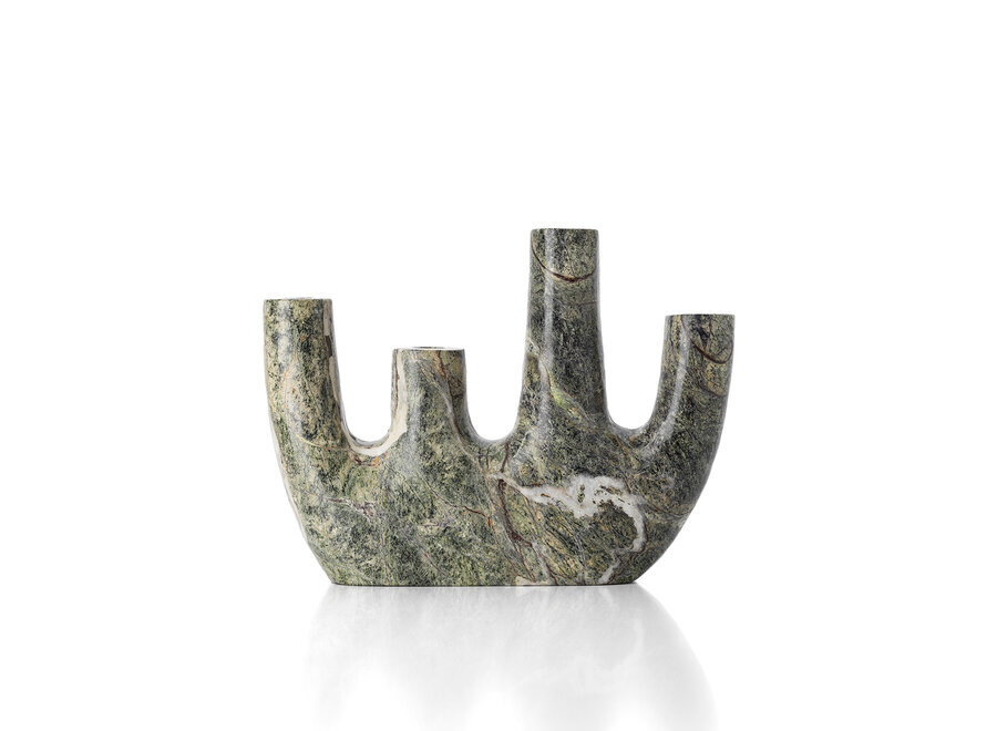 Il Vaso in Marmo Bidasar - Verde - Alto