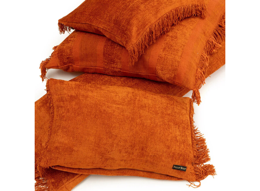 De Oh My Gee Kussenhoes - Roest Velvet - 35x100