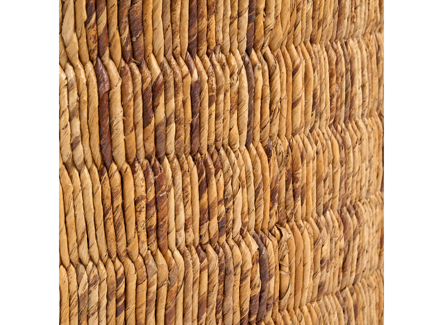 Mesa De Centro Redonda Magani De Abaca - Natural