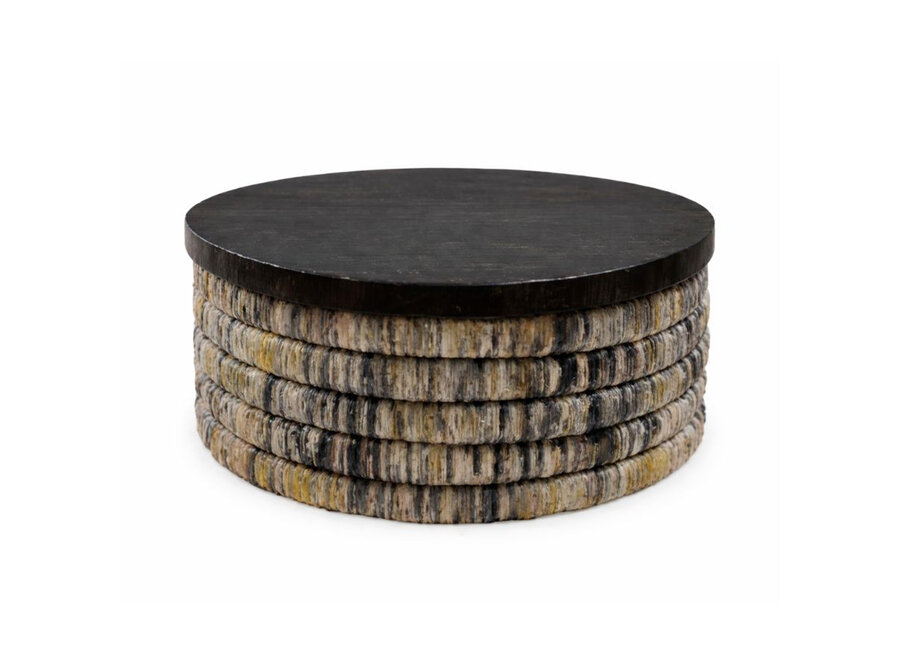 Banana Round Grey Wash Magani Salontafel