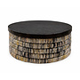 Table Basse Ronde Magani Banana Grey Wash