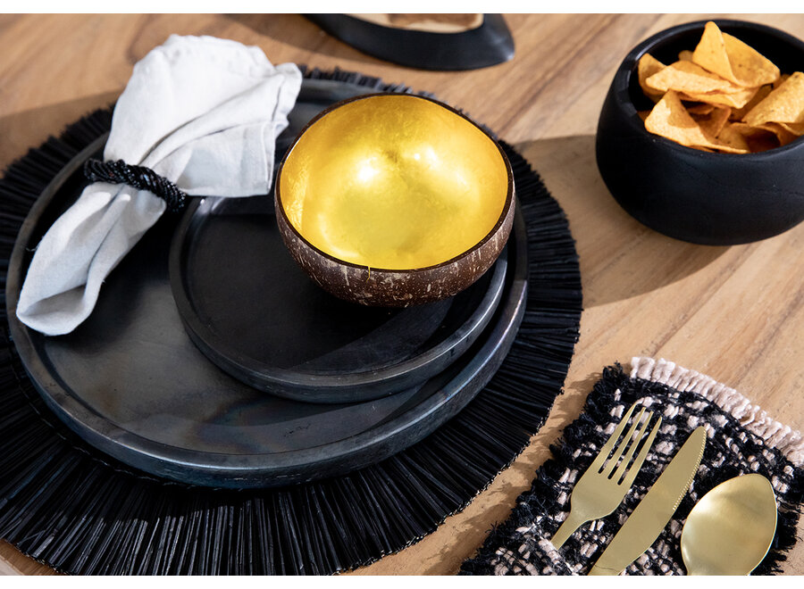 Le Rond De Serviette Beaded - Noir