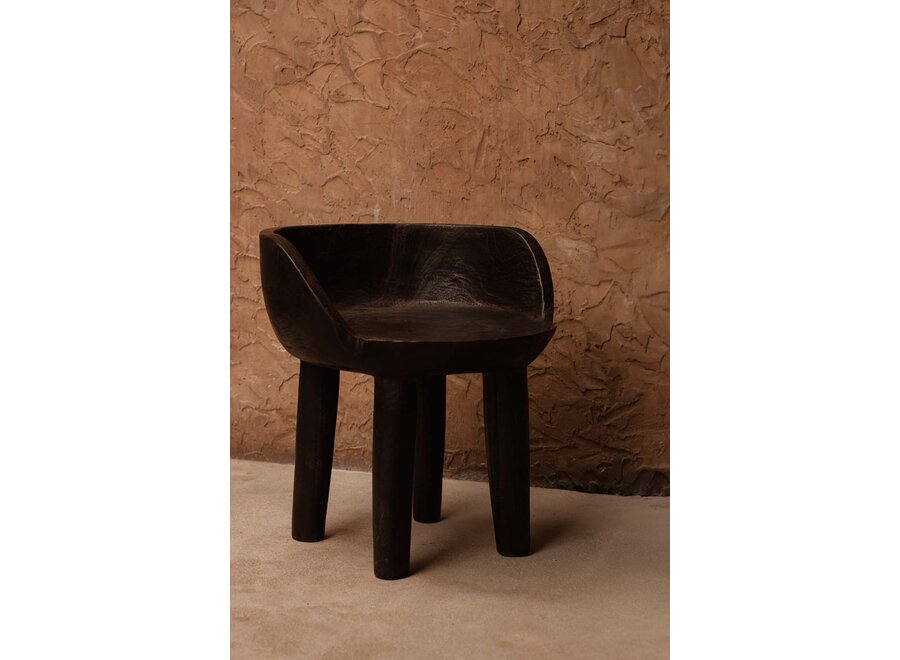 De Sit Happens Lage Stoel - Donker Notenhout