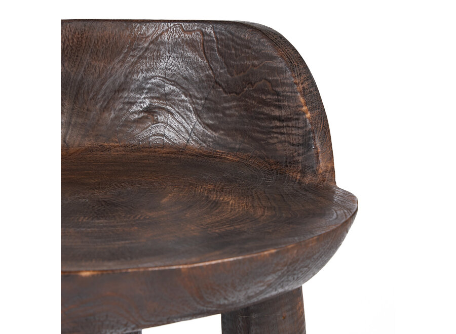 The Sit Happens Low Chair - Dark Walnut