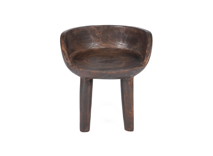 The Sit Happens Low Chair - Dark Walnut