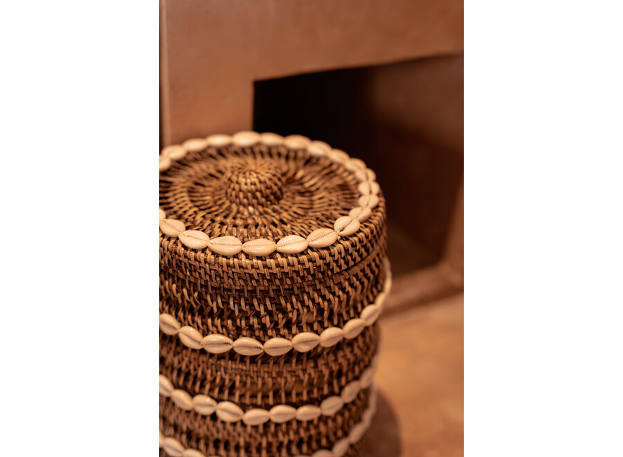 Le Panier de Rangement Shell - Brun Naturel