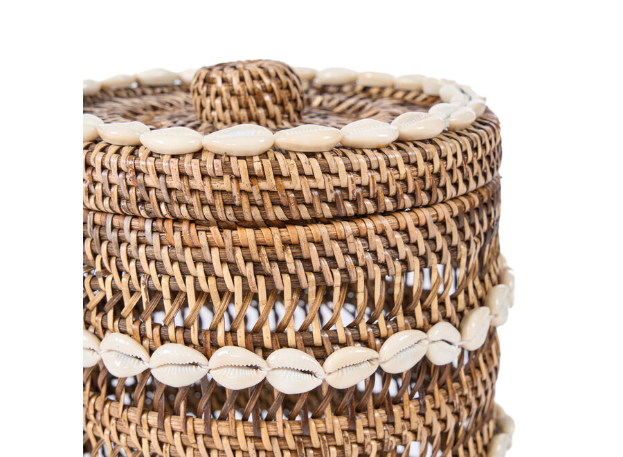 Le Panier de Rangement Shell - Brun Naturel