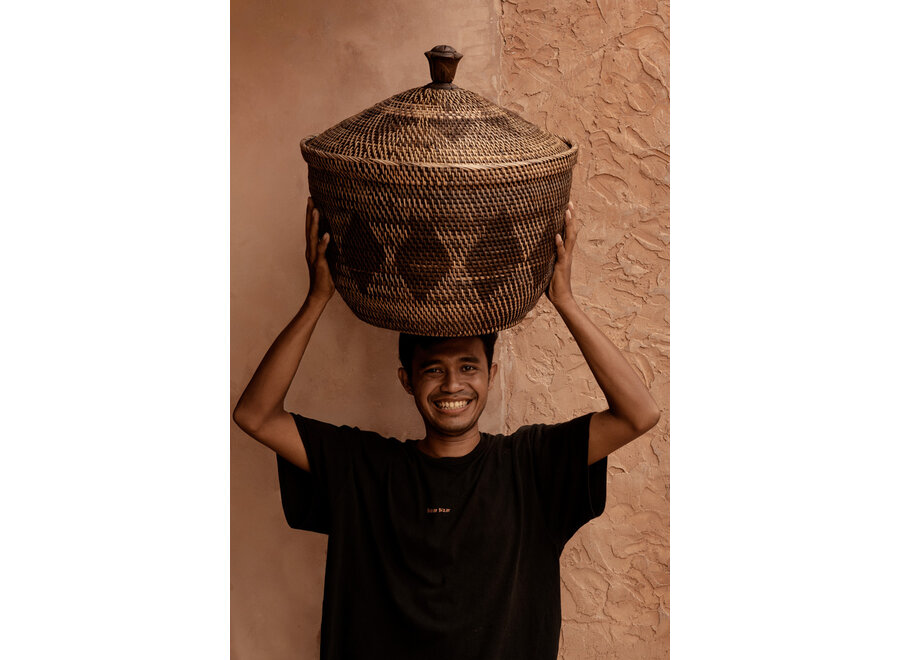 Le Panier de Rangement Crown - Brun Naturel