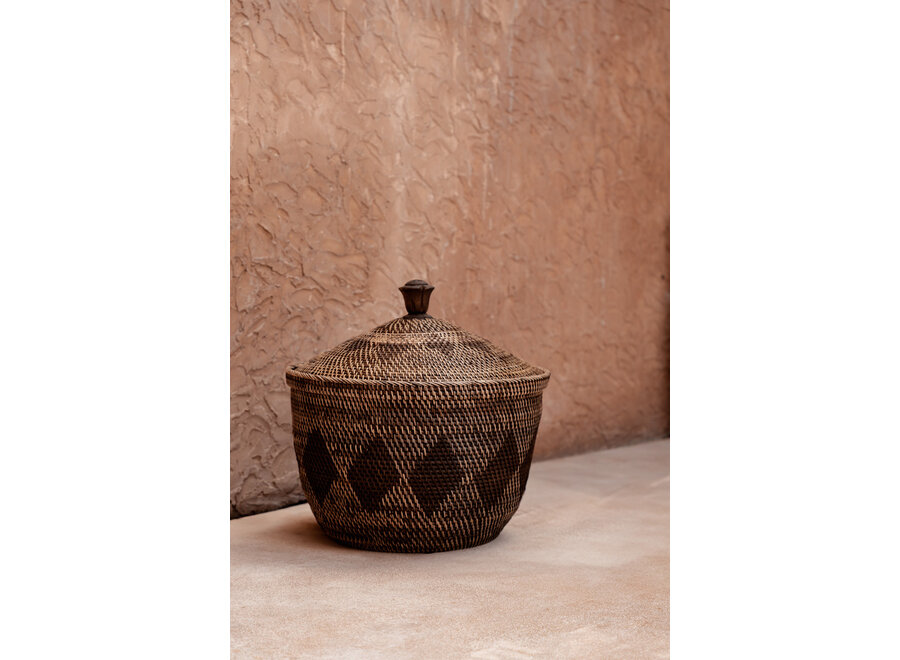 Le Panier de Rangement Crown - Brun Naturel