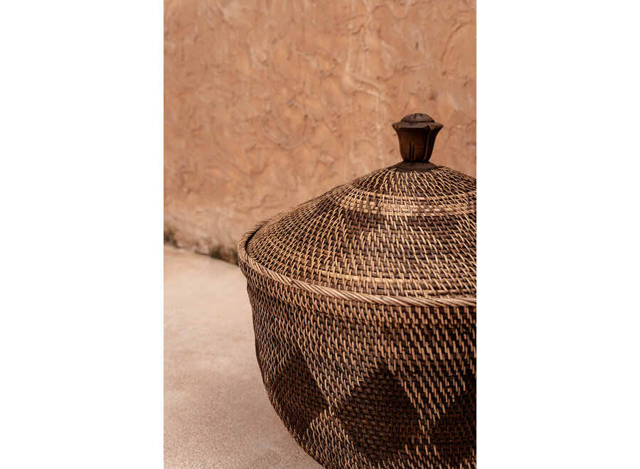 Le Panier de Rangement Crown - Brun Naturel