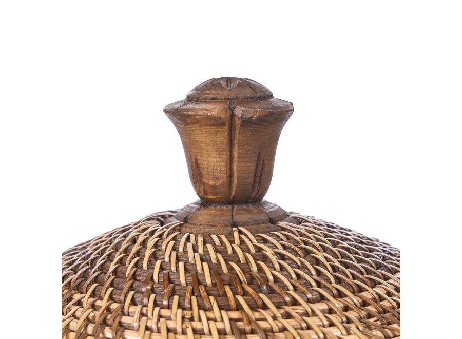 La Cesta de Almacenamiento Crown - Marrón Natural