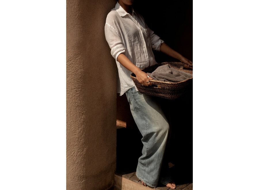 The Hannah Laundry Basket - Natural Brown - L