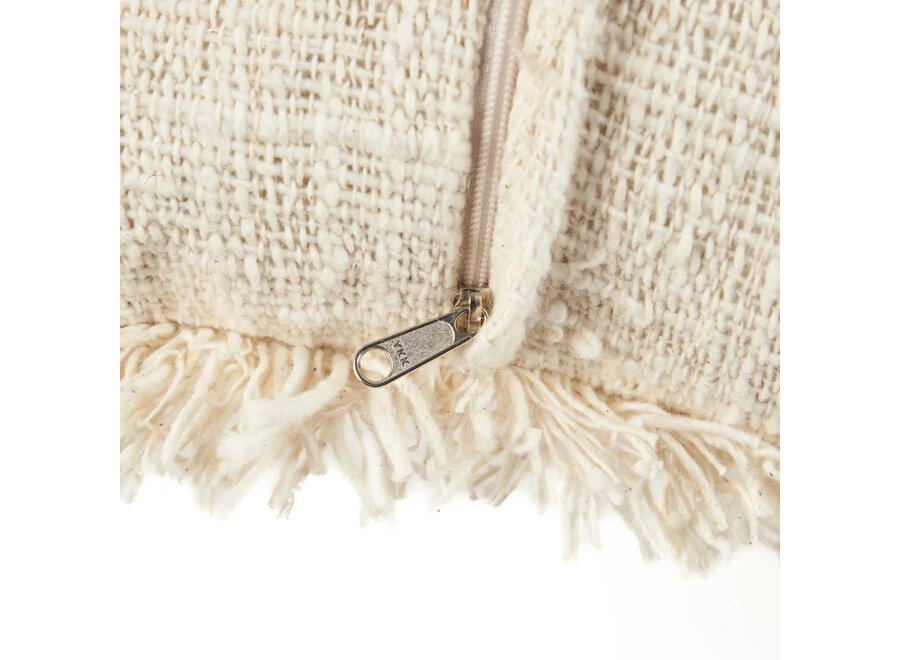 Housse De Coussin Gili Palm - Naturel Noir