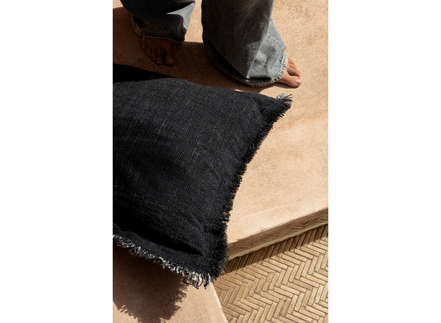 La Federa per Cuscini Azure Fringe - Blu Indiano