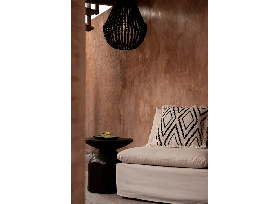 La Housse de Coussin Sahara Diamond - Noir Naturel