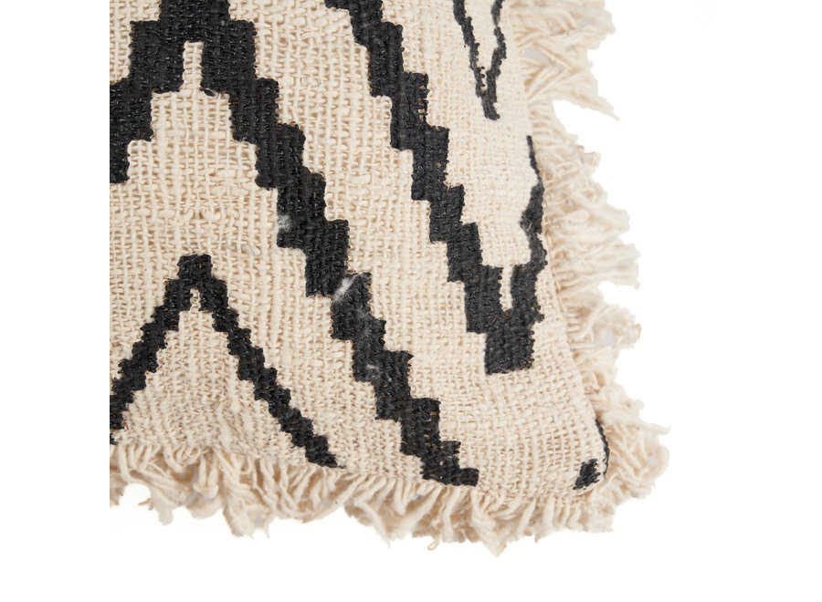 La Housse de Coussin Sahara Diamond - Noir Naturel